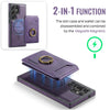 For Samsung Galaxy S23 Ultra 5G DG.MING K1 MagSafe Detachable Wallet RFID Back Cover Phone Case(Purple)