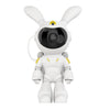 G001 Space Rabbit Starry Sky Projection Lamp Bluetooth Speaker 2 in 1 Laser Light(White)