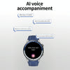 HD Watch X 1.43 inch IP68 BT5.3 Sport Smart Watch, Support Bluetooth Call / Sleep / Blood Oxygen / Heart Rate / Blood Pressure Health Monitor(Silver Steel + Blue Silicone Strap)