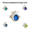 5 PCS Temperature Sensitive Discoloration Adjustable Open Ring(Heart Gem)