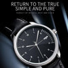 YAZOLE 502 Arabic Numerals Men Business Watch Fashion Quartz Watch(Silver Shell White Tray Brown Belt)