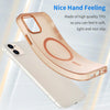 For iPhone 11 MagSafe Frosted Translucent TPU + PC Full Coverage Phone Case(Orange)