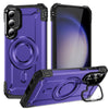 For Samsung Galaxy S23+ 5G Lens Holder MagSafe Phone Case(Purple)