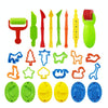26 PCS / Set Children Play House Toy DIY Color Mud Green Plastic Mold Set