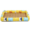 Cooling Pet Mat Bed - Breathable Rattan & Linen 50x40cm