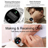 MT55 1.43 inch AMOLED HD Screen Ultra-thin Smart Call Health Watch, Leather Strap(Black Brown)