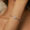 S925 Sterling Silver Electroplated Moissanite Bracelet(MSB016)