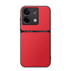 For Redmi Note 13 5G Global Litchi Leather Magnetic Full Coverage Shockproof Phone Case(Red)