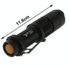 UltraFire Focus Flashlight, 3 Mode, Cree XM-L T6 LED, White Light, Luminous Flux: 700lm, Length: 11.6cm(Black)