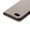 For  iPhone 8 & 7  Pressed Flowers Horizontal Flip Leather Case with Holder & Card Slots & Wallet(Grey)