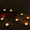 12pcs /Box Halloween Spider Eyeball Lights Candle Lamp Party Atmosphere Decoration Supplies(Blue Eyeball)
