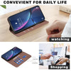 For Samsung Galaxy A55 5G Splicing Color Hollow Flower Pattern RFID Leather Phone Case(Brown)