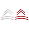 4 PCS/Set Universal Car Styling PVC Car Door Edge Anti Collision Sticker Door Anti-Rub Strips Car Door Scratch Protector(White)