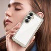 For Samsung Galaxy S25 5G Colorful Series Acrylic Hybrid TPU Phone Case(Transparent Grey)