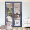 Magnetic Cat Door for Screen Doors | White | Two-Way Pet Access