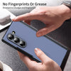 For Samsung Galaxy Z Fold5 Integrated AG Frosted Vacuum Plating Phone Case(Blue)