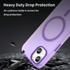 For iPhone 13 MagSafe Frosted Translucent TPU + PC Full Coverage Phone Case(Dark Purple)