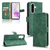 For Samsung Galaxy A36 5G Skin Feel Magnetic Flip Leather Phone Case(Green)