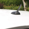 Carbon Fiber Aluminum Short Antenna Polished Universal Screws Base(Medium Size) (Black)