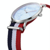 CAGARNY 6812 Round Dial Alloy Silver Case Fashion Women Watch Quartz Watches with Nylon Band
