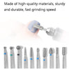 Tungsten Steel Alloy Nail Art Polished Head Set Grinding Machine Drain Brush Dead Polishing Tool, Specification: ZH04