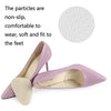 5 Pairs Anti-Slip Sole Pads For High Heels Gel Crystal Comfortable Half Pads, Colour: Flannel Black