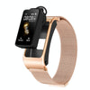 H21 1.14-inch Steel Band Earphone Detachable Smart Watch Support Temperature Measurement / Bluetooth Call / Voice Control(Gold)