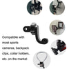 TELESIN Centered Universal Bend Arm Sports Camera Accessories For GoPro HERO11 Black / HERO9 Black / DJI Osmo Action 3