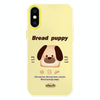 For iPhone X / XS Skin Feeling Jelly TPU Hybrid PC Phone Case(Bread Puppy Yellow)
