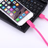 HAWEEL 1m 2 in 1 Micro USB & 8 Pin to USB Data Sync Charge Cable(Magenta)