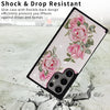 For Samsung Galaxy S25 Ultra 5G Printed Double Buckle RFID Anti-theft Phone Case(Rose)