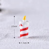 4pcs Christmas Micro Landscape Decorations Resin Craft Gifts Home Decoration Ornaments, Spec: Candle No.4