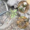 Four-Tooth Dual Purpose Weed Remover Tool Gardening Weed Rake Uprooting Weeding Tool, Length: 50cm Iron Handle