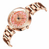 SANDA 1017 Lady Watch All Over The Sky Star 360 Degree Rotating Watch Diamond Steel Band Women Watch(Rose Gold)