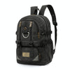 LIJIEBAO Retro Canvas Shoulder Bag Outdoor Casual Backpack Large Capacity Computer Bag(Dark Grey)