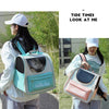 Breathable Cat Backpack Carrier, Green - Foldable & Portable