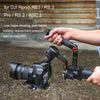 For DJI Ronin RS3 Pro Adjustable Angle Aluminum Alloy Handle Stabilizer(Black)