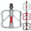 1 Pair PROMEND Mountain Bike Road Bike Bicycle Aluminum Pedals(PD-M86 Titanium)