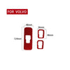Car Window Lift Button Decorative Sticker for Volvo V60 2010-2017, Right Drive (Red)