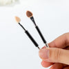 Dual-Head Sponge Portable Eyeshadow Stick Eye Makeup Tool, Specification: 20pcs/Box(Aluminum Stick)