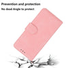 For Samsung Galaxy A26 5G Skin Feel Pure Color Flip Leather Phone Case(Pink)