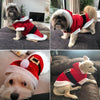 Small Dog Santa Costume, Red, Size S - Christmas Dog Coat