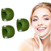 3PCS 2nd Generation Masseter Ball Mandibular Trainer Facial Muscle Trainer Silicone Face-Lifting Device(Green)