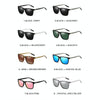 Men Retro Fashion Aluminum Magnesium Frame UV400 Polarized Sunglasses (Black Tarnish+ Blue)