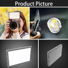 LUXCeO P02 LED Video Light Super Slim Panel 1000LM 3000-6000K Light On-camera Light Selfie Soft Light Video Photography Studio Light (Black)