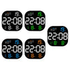 6633 LED Screen Digital Display Timing Desktop Alarm Clock Living Room Hanging Clock(Green Light)