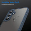For Samsung Galaxy S25+ 5G Fan Dun Series TPU Hybrid PC Frosted Phone Case(Blue)