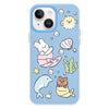 For iPhone 14 Skin Feeling Jelly TPU Hybrid PC Phone Case(Sea Life Blue)