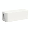 Wire Organizer Storage Box Power Strip Socket Junction Box, Size:Medium(White)
