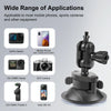 PULUZ 1/4 inch Magic Arm Suction Cup Mount (Black)